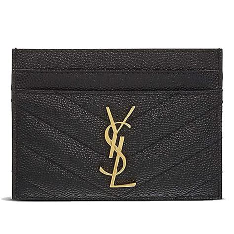 ysl card holder gold hardware|ysl card holder flannels.